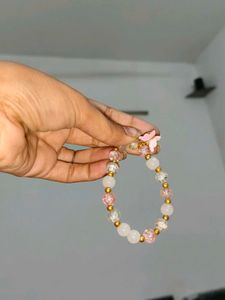 Butterfly Charm Beaded Bracelet