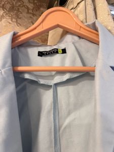 Blue Cropped Blazer, Bust- 36/38