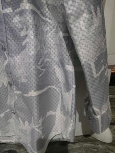 Patterned Button-Down Shirt