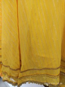 Haldi Outfit Lahenga Kurti Dupatta