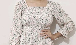 Floral Smocked Peplum Top