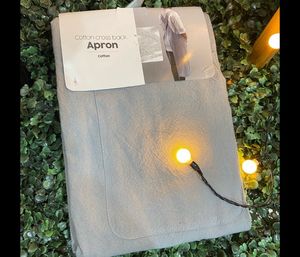 Cotton Cross Back Apron.Size- Free Size