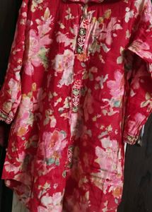 Red Floral Print co-rd Set