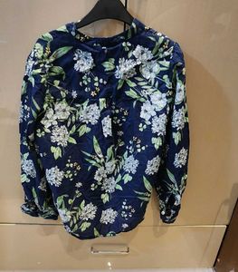 Vero Moda Floral Print Blue Top