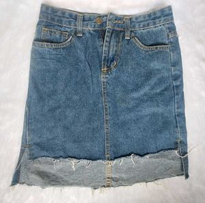 Denim Mini Skirt