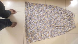 WOMENS FREE SIZE FLORAL SKIRT