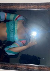 Crochet Knit Hollow Out Crop Top