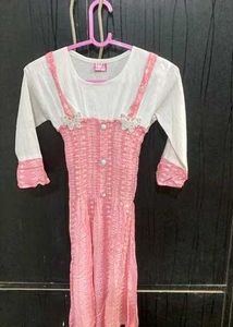 Pink & White Dress