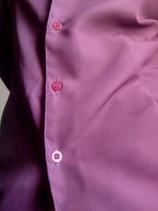 Purple Button-Down Shirt