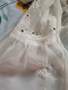 White Embellished Chikan Kurti