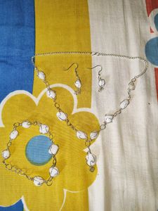 White Stone Jewelry Set