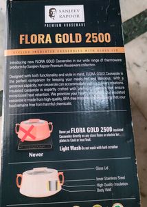 Sanjeev kapoor Flora Gold Casserole 1650ml