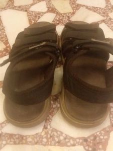 Brown Adjustable Strap Sandals