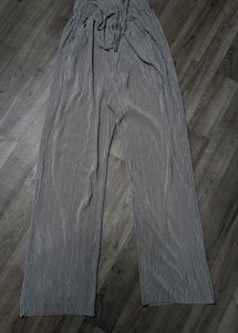 Stylish Grey Wide Leg Pants