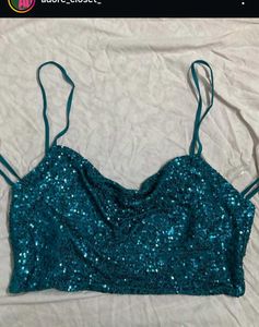 Sequin Y2K backless top ✨