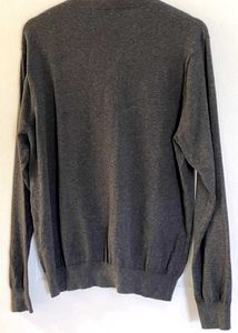Gray V-Neck Sweater -Greg Norman.