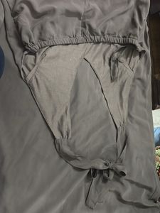 pretty halter grey colour dress