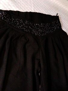Black Embellished Pants