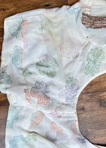 Floral Embellished Saree
