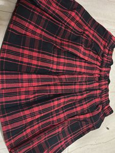 Cute Red &amp; Black Skirt