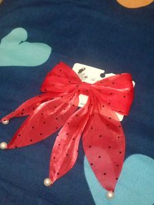 Red Polka Dot Hair Bow