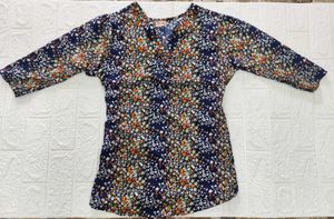 Floral Kurti Style Top