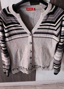 WOOLEN Embroided Cardigan For Women