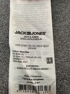 This is a Jack &amp; Jones Casual Tshirt In Red.