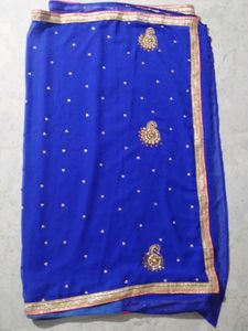 Elegant Blue Saree 💙
