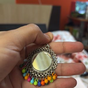 Muticolor mirror earrings