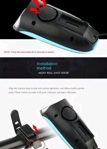 Cycle Light And Horn USB Rechargeable Bicycle.Horn