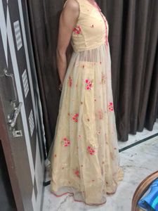 Elegant Embroidered Ethnic Gown