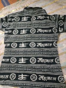 Black &amp; White Hindu Print Shirt