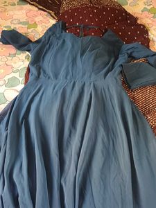 Blue Flowy Dress