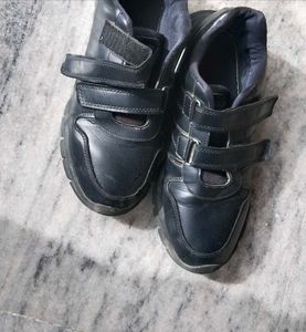 Black Leather School Shoes no damage.