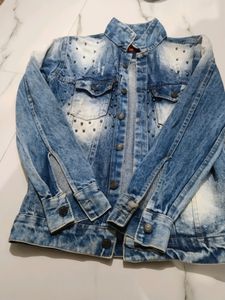 Denim Men&#39;s Jacket , Party Wear
