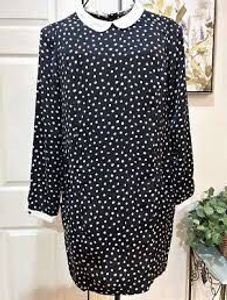 Zara Satin Polka Dot Cute|Pinterest|Korean Dress
