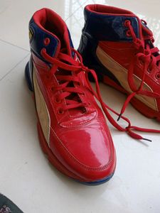 Puma Red Shoe Only One Time Used Just For 1500