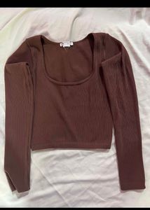 ZARA ribbed Fitted Stretchable Top