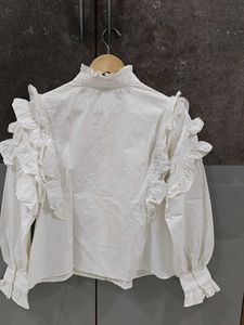 Ruffled White Shirt
