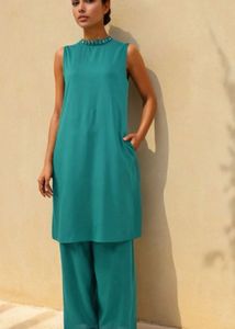 Teal Kurta Set