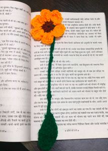 Crochet sunflower bookmark 🔖