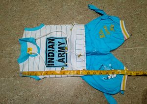 0-6 month baby k liye cute army theme set