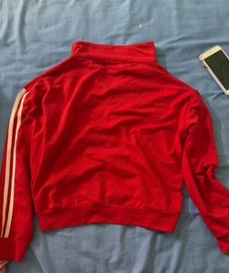 Red Virginia Quarter Zip Sweatshirt