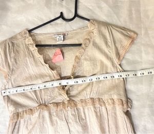 Vintage Lace Trim Corset Top