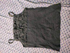 Grey Lounge Cami Top Soft Fabric
