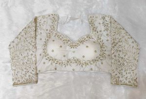 Elegant Embroidered White Blouse
