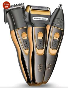 Geemy Trimmer With 3 Clippers