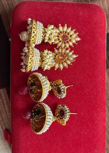 Heavy Golden Jumkas Pack Of 2