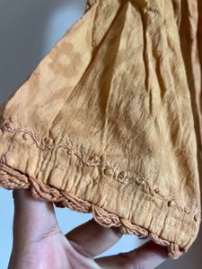 Mustard Chikankari Kurta